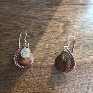 Rose gold/gold earrings
